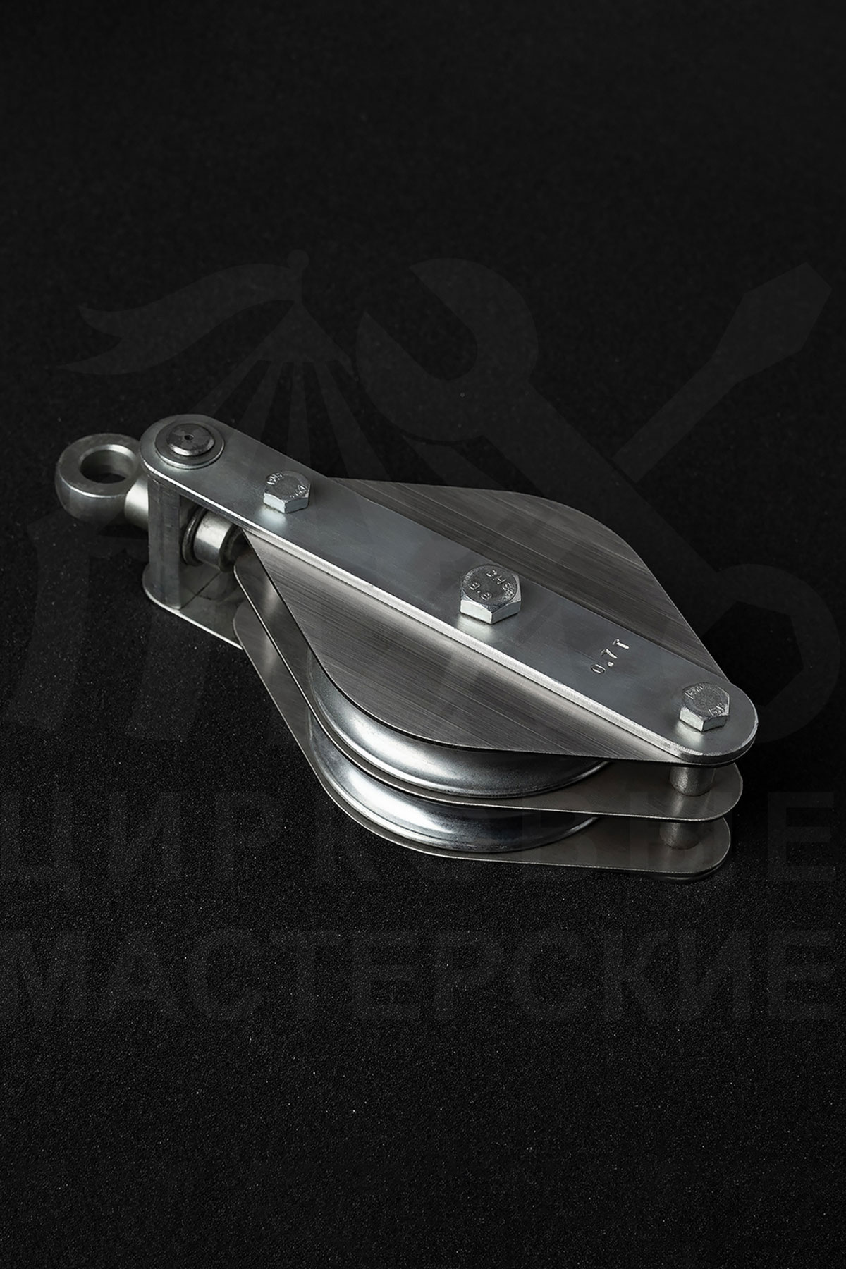 Double Pulley Block for Aerial Static Rope SWL 700 kg